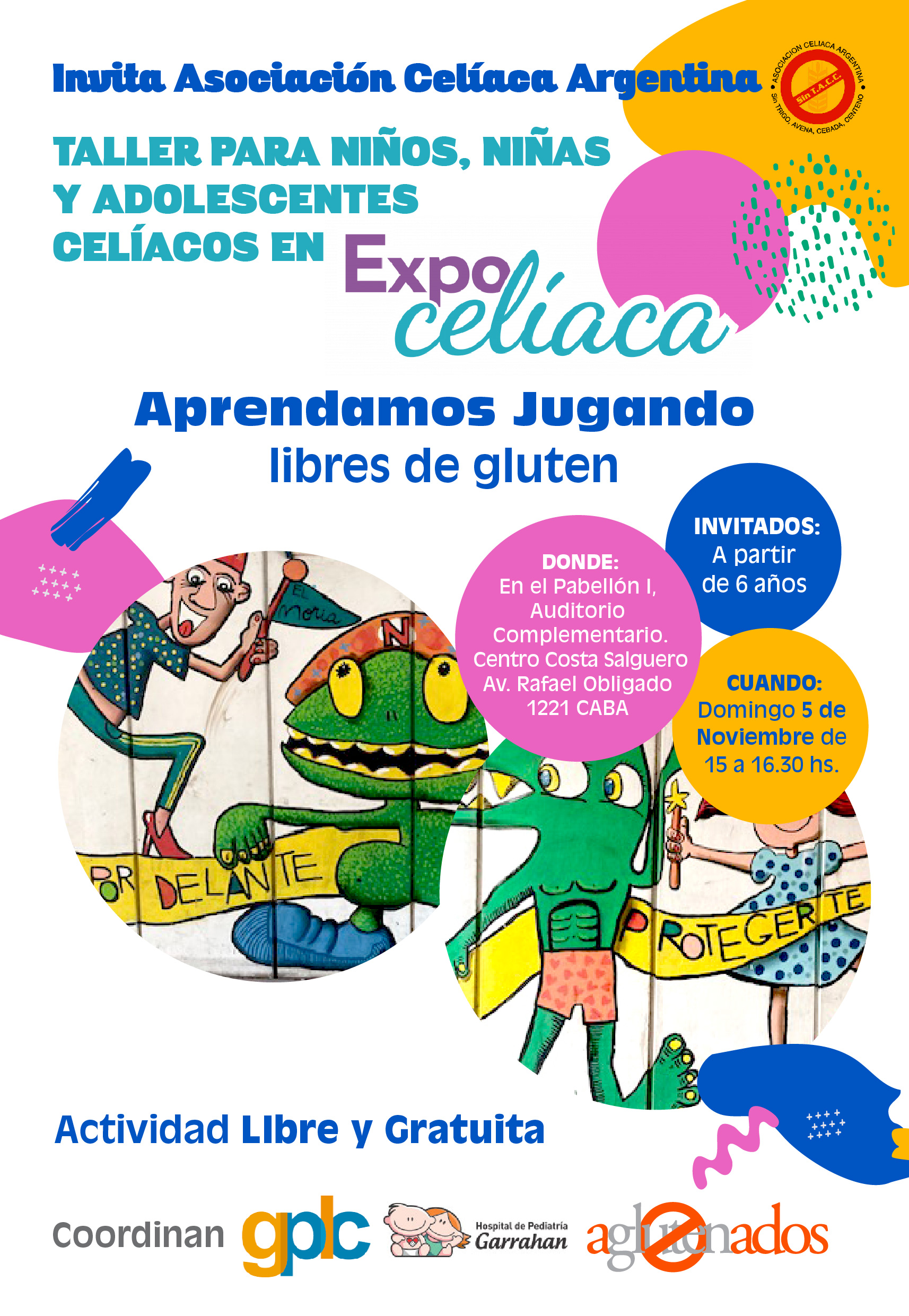 Expo Celíaca 2023 - Taller para Niños, niñas y Adolescentes Celíacos 